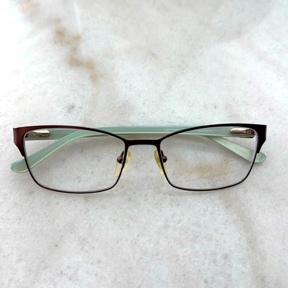 Karen Kane Gardenia Eyeglass Frames Women’s Brown Rectangular Full Rim 51-16-135 - Picture 2 of 9